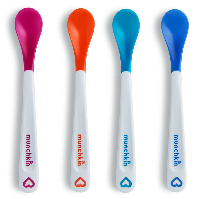 Munchkin Munchkin® White Hot® Safety Spoons – 4 Count (3+ Months) Spoons White Smoke