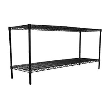 Regency Galvanized Steel Wire Shelf (18"D x 36"W), 2-Pack Shelving White Smoke
