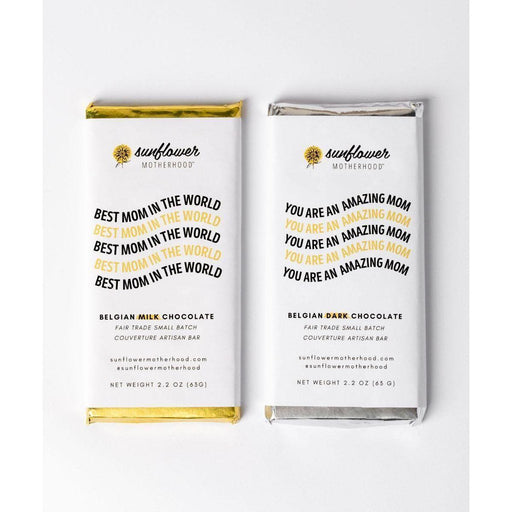 MFB Belgian Chocolate Bar Chocolate Lavender Milk Chocolate / Best Mom In The World,Dark Chocolate / You Are An Amazing Mom