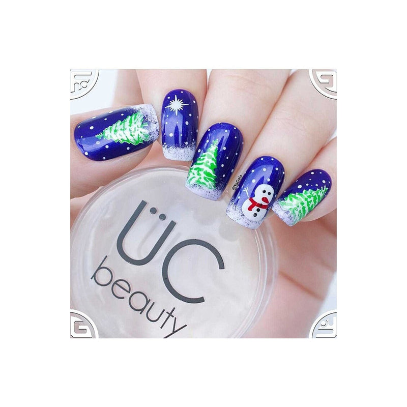 UberChic Beauty Holiday Jingle, (Christmas-03) Stamping Plate Gray