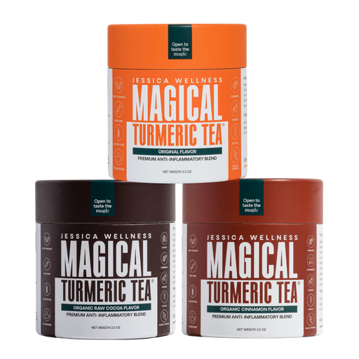 Jessica Wellness Shop Magical Turmeric Tea Full Pack Black Sweet,Unsweetened