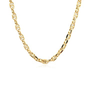 Bids.com 4.5mm 14k Yellow Gold Anchor Chain Necklaces White Smoke 20 / Yellow Gold,24 / Yellow Gold