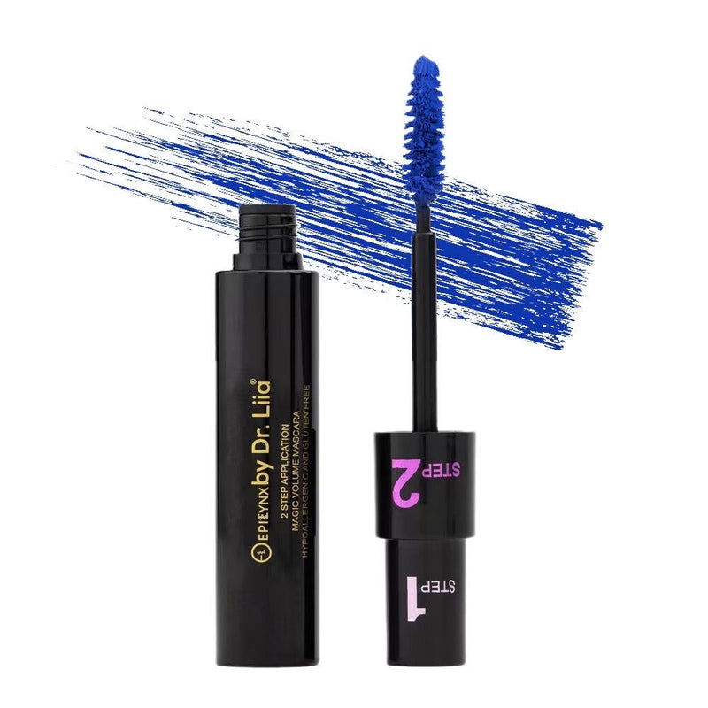 EpiLynx Magic Lengthening & Volumizing Mascara – Vegan, Gluten-Free, Smudge-Resistant White Smoke Blue
