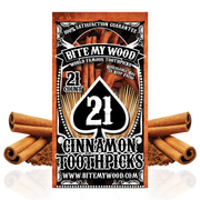 BiteMyWood Flavored Birchwood Toothpicks Variety Pack, 21-Count Resealable Bags Beauty & Personal Care - Nasal & Oral Care - Dental Floss & Picks White Smoke Cinnamon