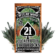 BiteMyWood Flavored Birchwood Toothpicks Variety Pack, 21-Count Resealable Bags Beauty & Personal Care - Nasal & Oral Care - Dental Floss & Picks White Smoke Eucalyptus