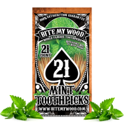 BiteMyWood Flavored Birchwood Toothpicks Variety Pack, 21-Count Resealable Bags Beauty & Personal Care - Nasal & Oral Care - Dental Floss & Picks White Smoke Mint