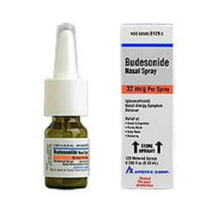 Apotex Apotex Budesonide Nasal Spray, 32 Mcg, 8.43 Ml, 0.285 Oz Medicine & Drugs White Smoke