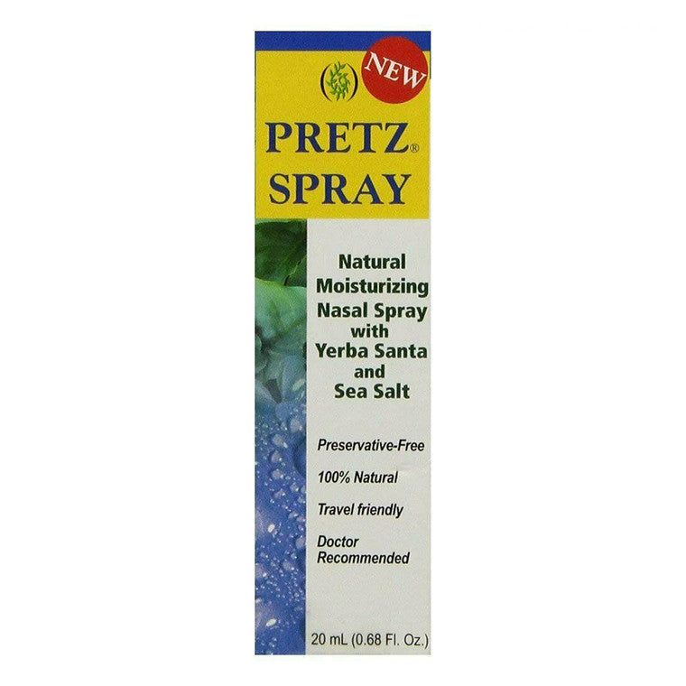 Pretz Pretz Natural Moisturizing Nasal Spray 0.67 Oz Nasal Aspirators Light Gray