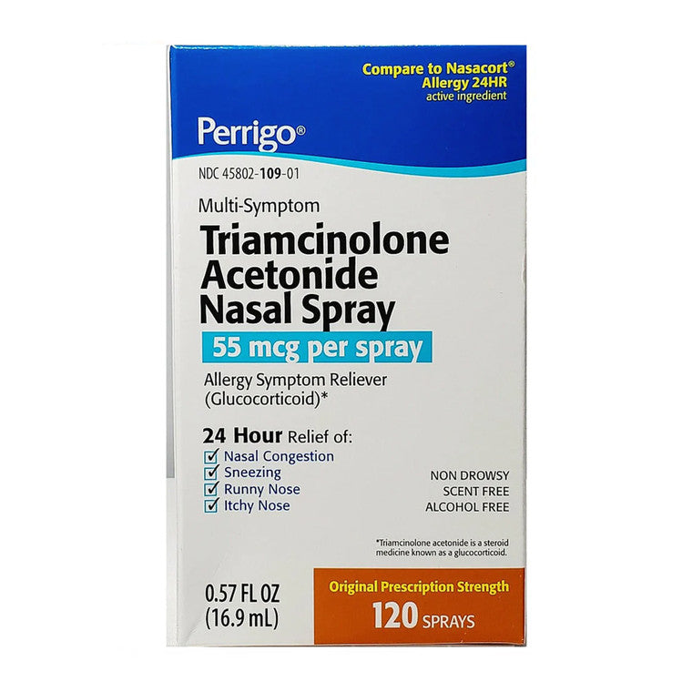 Padagis Padagis Triamcinolone Acetonide Spray, Nasal Allergy Relief, 0.57 Oz Skin Care Light Gray
