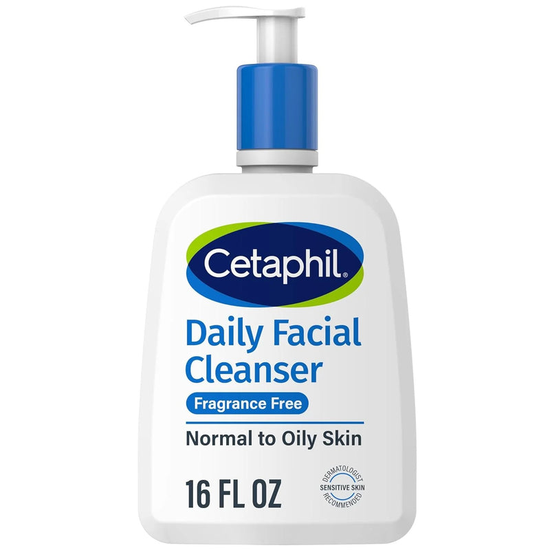 Cetaphil Cetaphil Daily Facial Cleanser Fragrance Free - 16 Fl Oz Facial Cleansers White Smoke