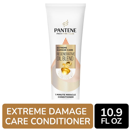 Pantene Pantene Pro-V Miracles Extreme Damage Care 1 Minute Miracle Conditioner, 10.9 oz Conditioners White Smoke