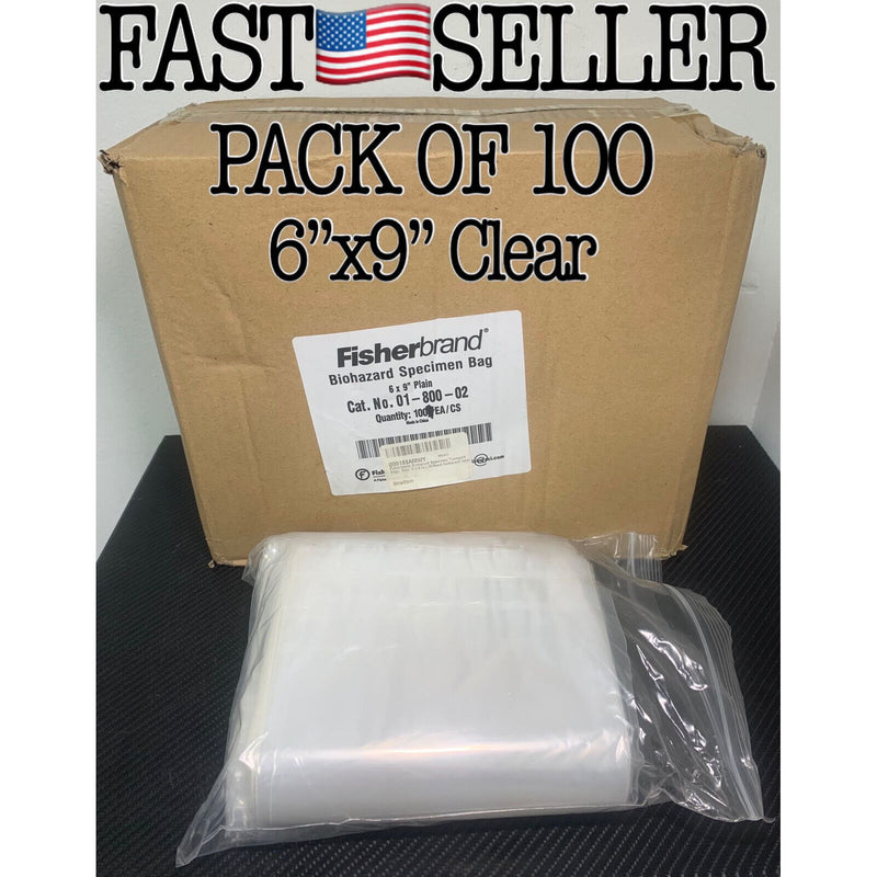 0 100 PACK Biohazard Specimen Transport Bags 6x9” Clear Ziplock W/ Document Pouch Bicycle Transport Bags & Cases Dark Slate Gray