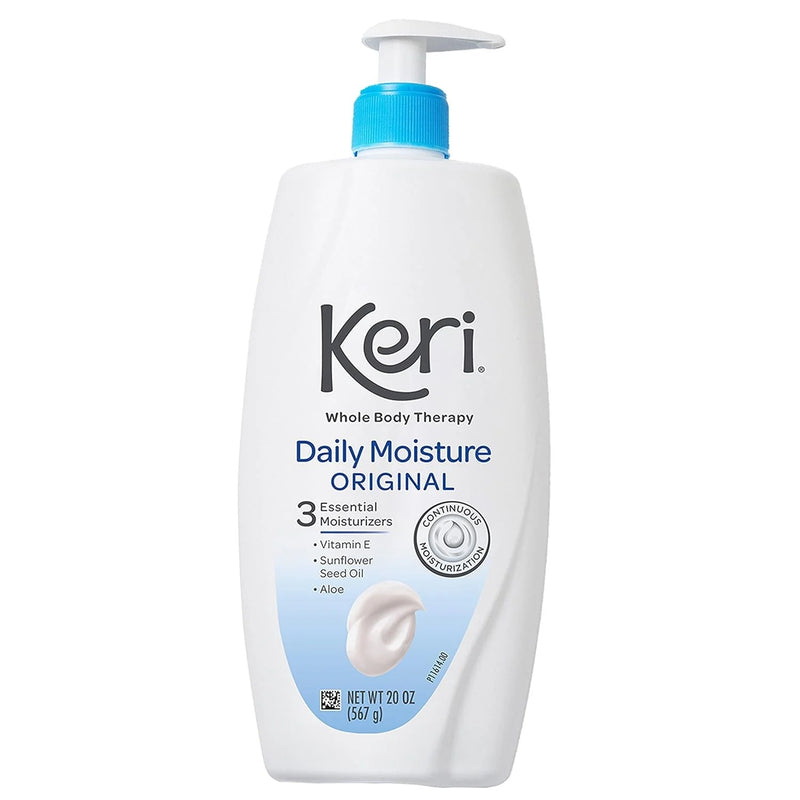 Keri Keri Whole Body Therapy Daily Moisture Original Lotion With Aloe 20 Oz Lotion & Moisturizer White Smoke