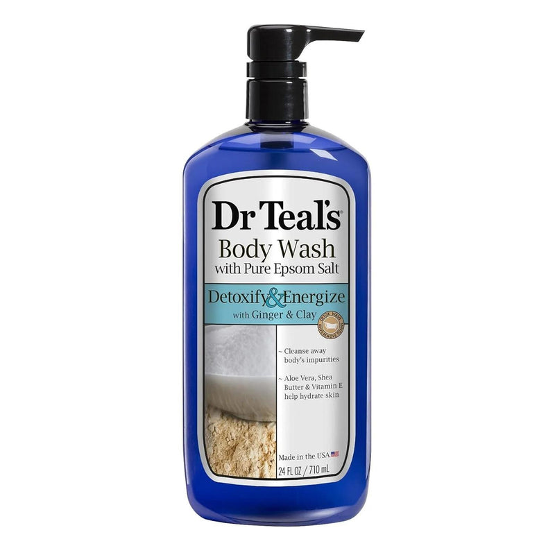 Dr Teal's Dr Teal's Pure Epsom Salt Body Wash, Detoxify & Energize 24 Oz Body Wash White Smoke