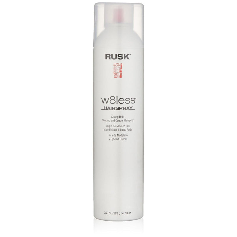 Rusk Rusk W8less Plus Hairspray, Shaping And Control, Strong Hold Hair Styling Products Light Gray