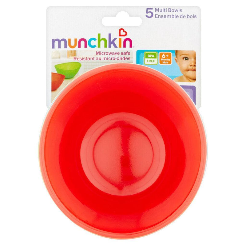 Munchkin Munchkin Multi Bowls - 5pk Bowls White Smoke
