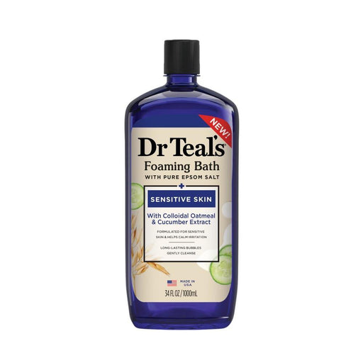 Dr Teal's Dr Teal's Pure Espom Salt Sensitive Skin With Colloidal Oatmeal & Cucumber Extract Bath & Body White Smoke