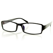 zeroUV Optical RX Modern Rectangular Basic Frame Clear Lens Glasses 8031 Glasses White Smoke Black,Tortoise