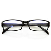 zeroUV Optical RX Modern Rectangular Basic Frame Clear Lens Glasses 8031 Glasses White Smoke Black
