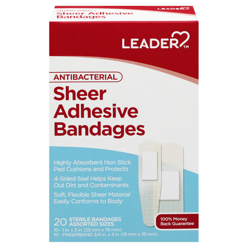 Leader Leader® Antibacterial Assorted Sheer Bandages – Highly Absorbent Medical Tape & Bandages Lavender
