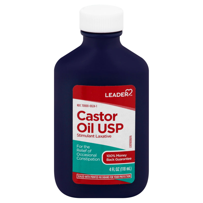 Leader Leader Castor Oil USP, 4 Oz Health & Beauty Midnight Blue
