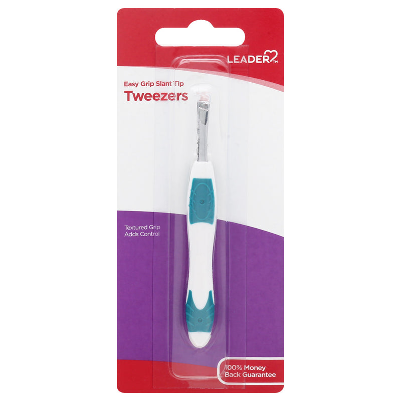 Leader Leader® Easy Grip Slant Tip Tweezers Personal Care Lavender