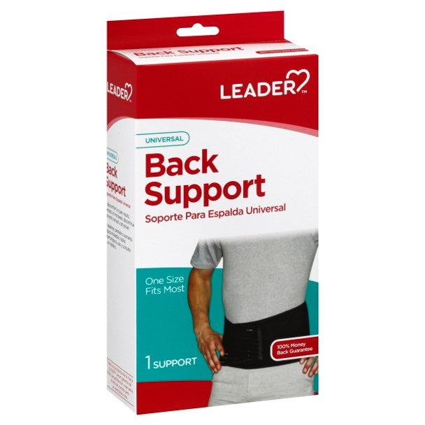 Leader Leader Back Support, Elastic, One Size Fits Most Back & Lumbar Support Cushions White Smoke