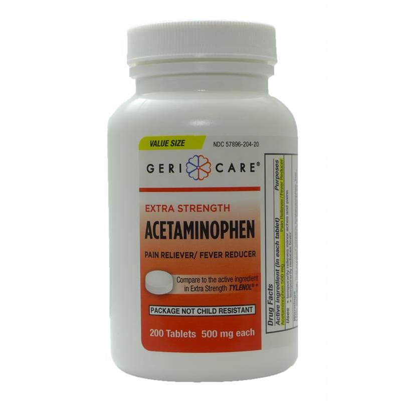 Geri-Care Geri-Care Acetaminophen Pain Relief #201-20-GCP Geiger Counters Dark Gray
