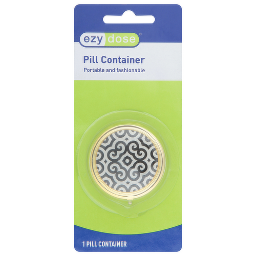 Ezy Dose Ezy Dose® Round Fashion Pill Case Health & Beauty Dark Khaki