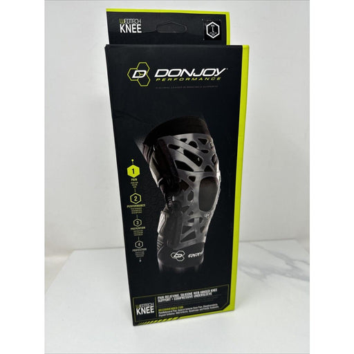 DonJoy Performance DonJoy Performance WEBTECH Knee Support Brace With Compression Undersleeve: Black, Large Wall Jacks & Braces Light Gray