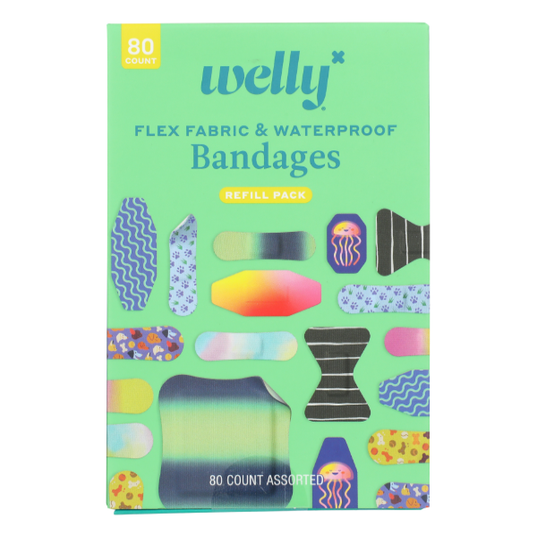Welly Welly Flex Fabric Bandages First Aid Pale Green