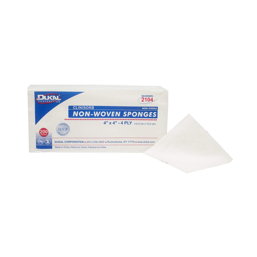Dukal Dukal Gauze 4 Ply Ns 4X4″ 200 Sponges Plaster Gauze White Smoke