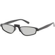 zeroUV Women's Retro Modern Low Bridge Mirrored Lens Cat Eye Sunglasses C670 Sunglasses White Smoke Matte Black Silver Mirror,Matte Smoke Blue Mirror,Black Pink Mirror,White Silver Mirror,Tortoise Magenta Mirror