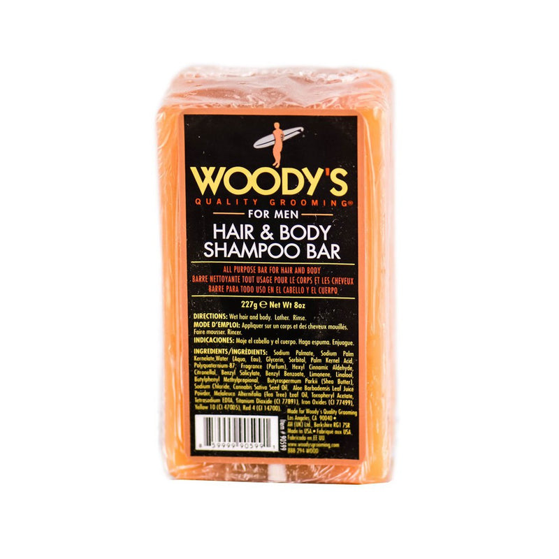 Woody's Woody's Hair & Body Shampoo Bar 8 oz Shampoo Black
