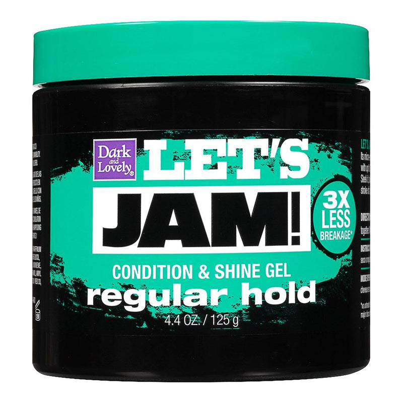 Let's Jam! Let's Jam! Condition & Shine Gel, Regular Hold, 4.4 oz Hair Care Black