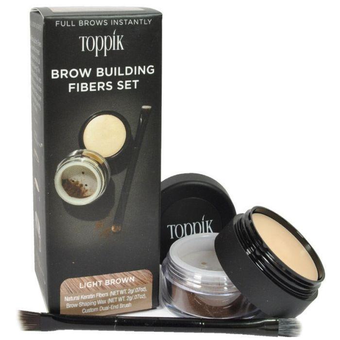 Toppik Toppik Brow Building Fibers Set - Light Brown Makeup White Smoke