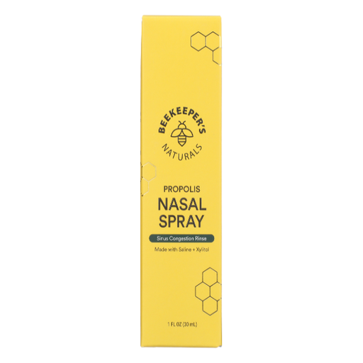 Beekeeper's Naturals Beekeeper's Naturals Nasal Spray, Propolis 1 Fl Oz First Aid Light Goldenrod