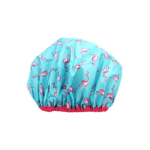 0 Betty Dain Flamingo Party Shower Cap Shower Caps White Smoke