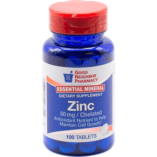 GNP GNP Essential Mineral Zinc 50mg 100 Tablets Dietary Supplement Fitness & Nutrition White Smoke