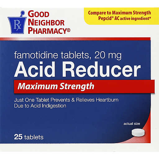 GNP GNP Acid Reducer 20 Mg Maximum Strength 25 Tabs Folder Tabs Midnight Blue