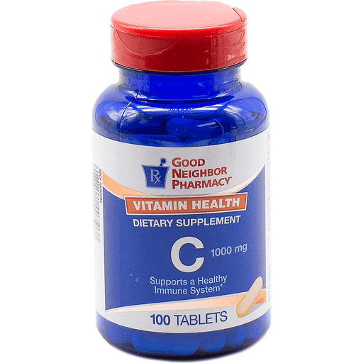 Good Neighbor Pharmacy Good Neighbor Pharmacy GNP Vitamin C 1000 Mg 100 Tabs Health & Beauty White Smoke