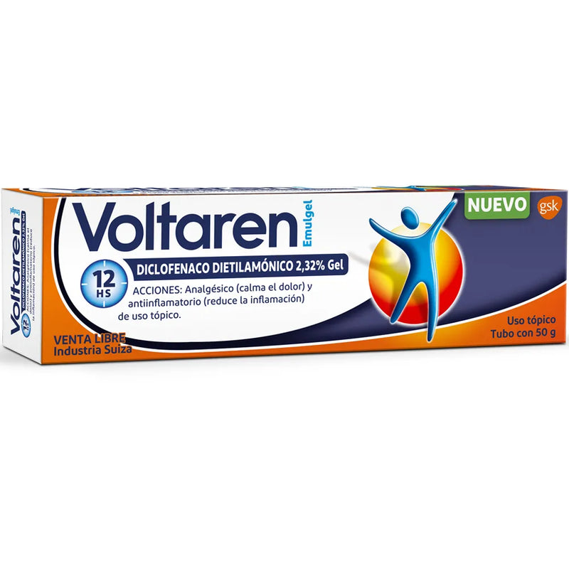 Voltaren Voltaren (Diclofenac Sodium) Topical Gel, 50g Tube (12-Count PDQ Display) Medicine & Drugs White Smoke