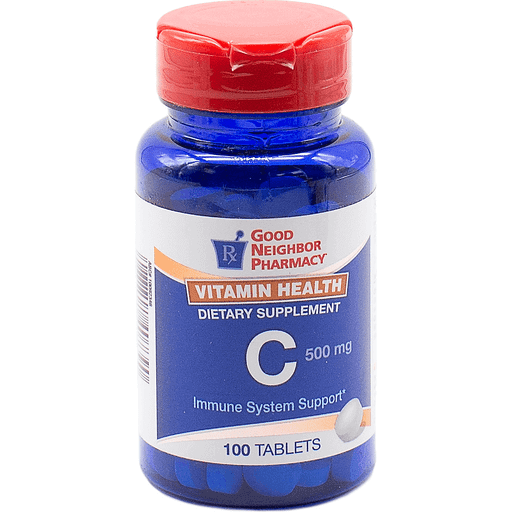 Silver Rod Pharmacy Silver Rod Pharmacy GNP Vitamin C 500 MG - 100 Tablets Vitamins & Supplements White Smoke