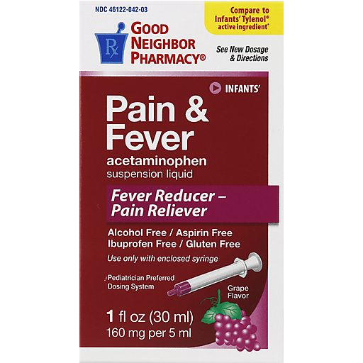 Good Neighbor Pharmacy Good Neighbor Pharmacy GNP Infant Grape 160 Mg Suspension 1 Oz Grapes Dark Red