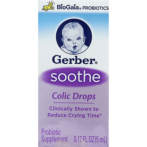 Gerber Gerber Soothe Probiotic Colic Drops, 0.17 Oz Personal Care Dark Gray
