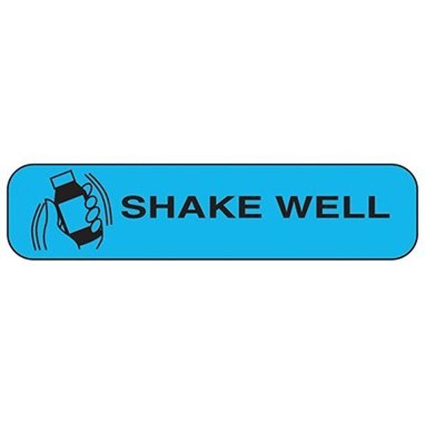 Apothecary Products Apothecary Products Label Shake Well 1X Health & Beauty Deep Sky Blue