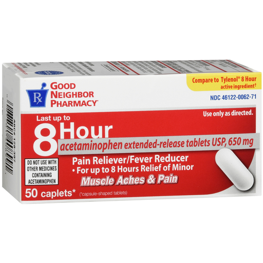 0 GNP Acetaminophen 650 Mg 8 Hour ER Pitch Counters Lavender