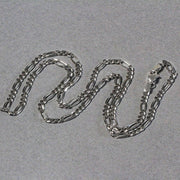 Bids.com 3.0mm 14k White Gold Solid Figaro Chain Necklaces Dark Gray 18 / White Gold,20 / White Gold,22 / White Gold,24 / White Gold