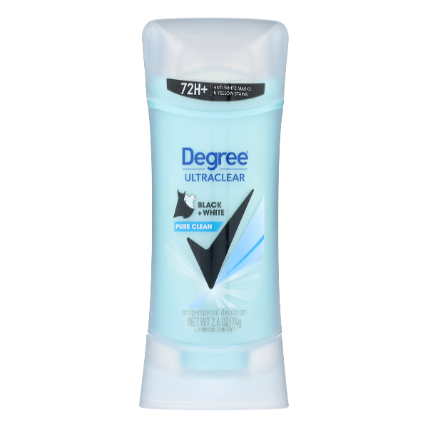 Degree Degree Antiperspirant Deodorant, Pure Clean, Black + White 2.6 Oz Deodorant & Anti-Perspirant Powder Blue