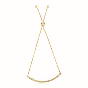 Bids.com 14k Yellow Gold Chain Bar Lariat Style Bracelet Bracelets White Smoke 9.25 / Yellow Gold